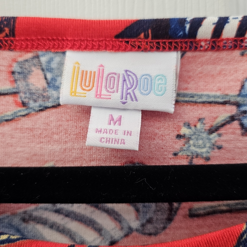 Like New LuLaRoe Patriotic Firecracker Dress Size Medium - Picture 3 of 11